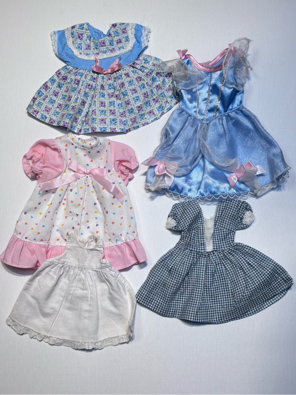 Vintage Doll Dress Lot from 1980s